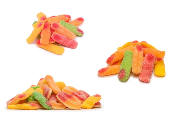 Желе Candys Изолированы Белом Фоне — стоковое фото