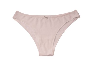 Women cotton panties isolated on a white background. 