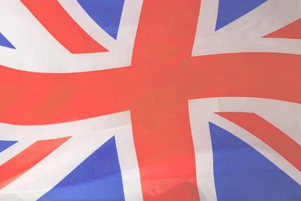 以英国国旗为背景 顶部视图 — 图库照片