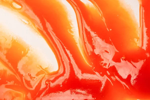 Gustosi Spruzzi Salsa Rossa Come Sfondo — Foto Stock