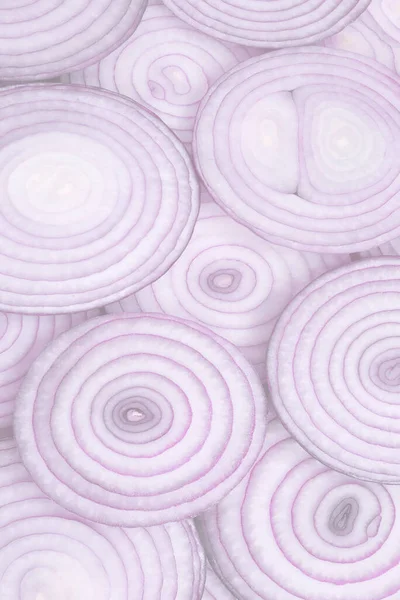 stock image Onion slices as a background. Top view. 