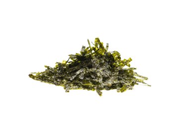 Beyaz arka planda izole edilmiş lezzetli yosun.. 