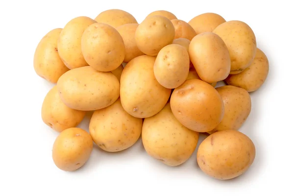Group Fresh Tasty Potato Isolated White Background — Stock fotografie