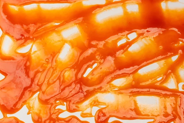 stock image Tasty red sauce splashes as a background.