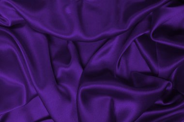 Zengin ve lüks kırmızı ipek kumaş dokusu. Üst görünüm.