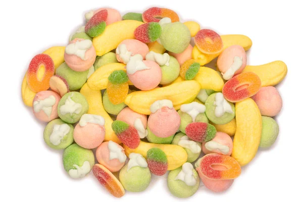 Mix Jelly Colorful Candys Marshmallows Background — 스톡 사진