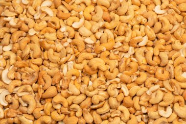 Lezzetli tuzlu fındık karışımı. Bir grup badem, fıstık, ceviz, macadamia, kaju..