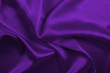 Zengin ve lüks kırmızı ipek kumaş dokusu. Üst görünüm.