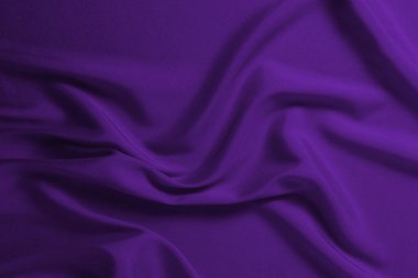 Zengin ve lüks kırmızı ipek kumaş dokusu. Üst görünüm.