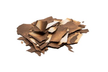 Beyaz arka planda izole edilmiş yanmış kağıt. Boşluğu kopyala