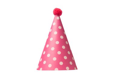 Bright and colorful birthday cap isolated on a white background. Holidays cocept. 