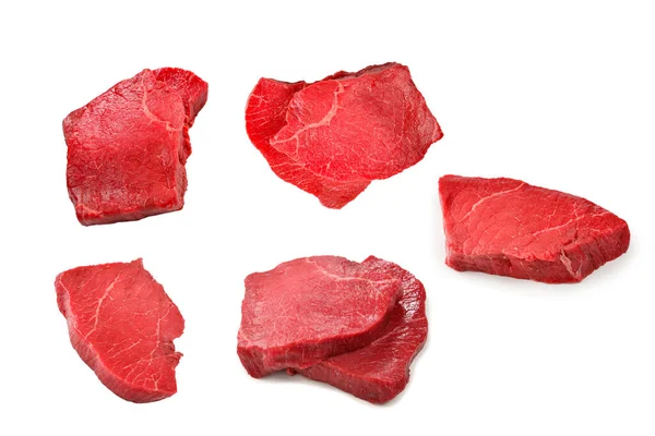 Beef Steak Isolated White Background — Stock Photo, Image