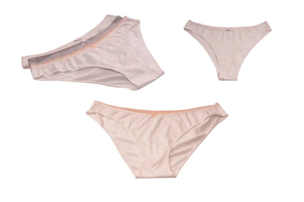 Women Cotton Panties Isolated White Background — Fotografie, imagine de stoc