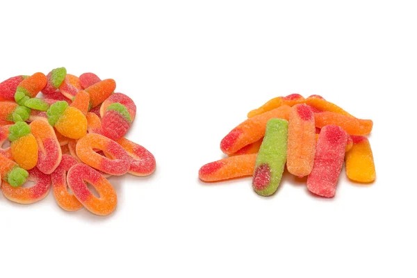 Jelly Candys Isolated White Background — Stock Photo, Image