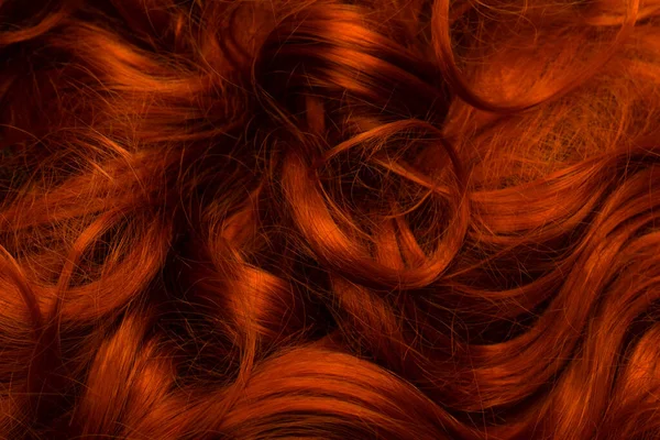 Rote Haare Als Hintergrund Lockiges Rotes Haar — Stockfoto