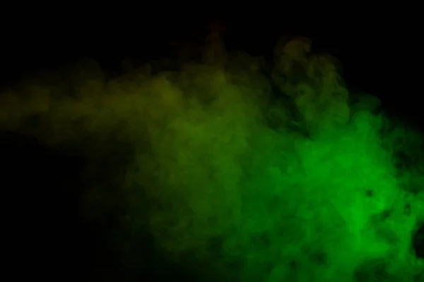 Piros Zöld Gőz Fekete Háttérrel Fénymásolási Hely — Stock Fotó