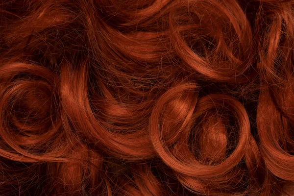 Κόκκινα Μαλλιά Σαν Φόντο Σγουρά Κόκκινα Μαλλιά — Φωτογραφία Αρχείου
