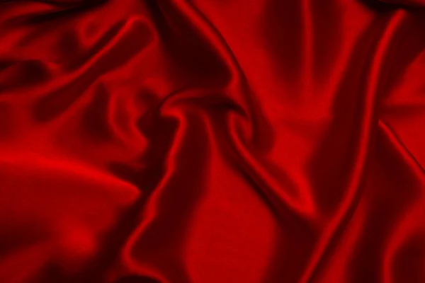Красный Шелк Атласная Роскошная Текстура Ткани Использоваться Качестве Абстрактного Фона — стоковое фото
