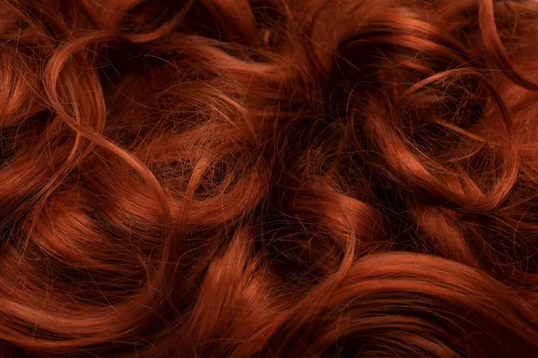 Червоне Волосся Фон Кучеряве Руде Волосся — стокове фото