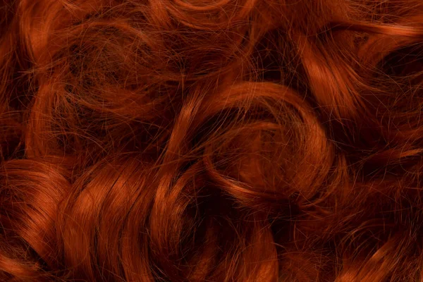 Červené Vlasy Jako Pozadí Kudrnaté Zrzavé Vlasy — Stock fotografie