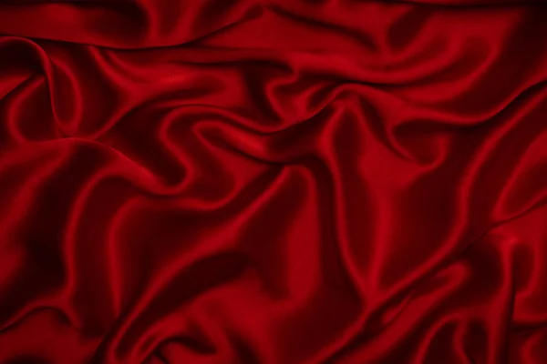 Red Silk Satin Luxury Fabric Texture Can Use Abstract Background — Stock Photo, Image