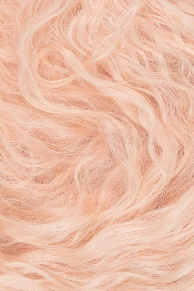 Blond Mooi Golvend Haarpatroon Bovenaanzicht — Stockfoto