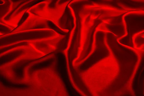 Soie Rouge Satin Texture Tissu Luxe Peut Utiliser Comme Fond — Photo