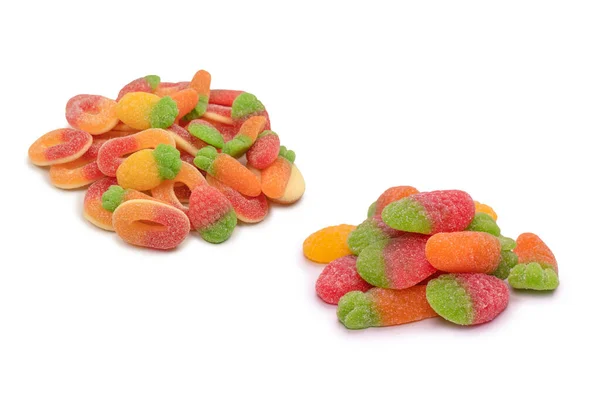 Jelly Candys Isolated White Background — Fotografia de Stock