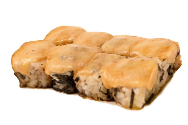 Sushi Cream Cheese Isolated White Background — Stock Photo, Image