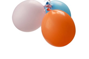 A Ballon isolated on a white background. Copy space. 