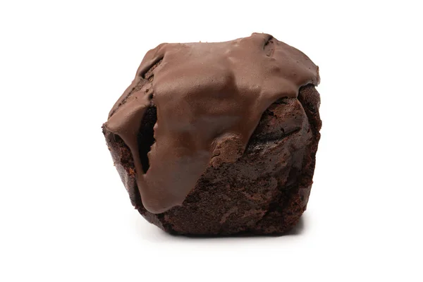 Смачний Шоколадний Торт Ізольований Білому Тлі — стокове фото