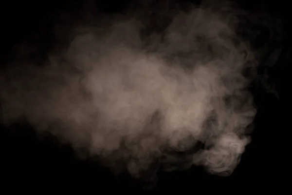黒い背景に白い蒸気 スペースのコピー — ストック写真