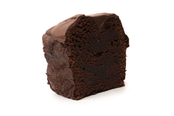 Tasty Chocolate Cake Isolated White Background — Stock Photo, Image