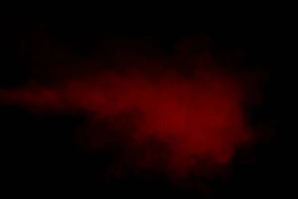 Orange Red Steam Black Background Copy Space — Stock Photo, Image