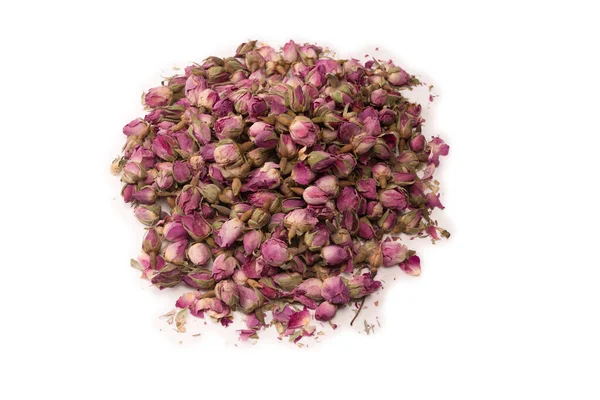 Розы Сухого Чая Изолированы Белом Фоне — стоковое фото