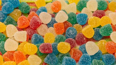 Çeşit çeşit şekerleme. Üst Manzara. Jöleli şekerler.