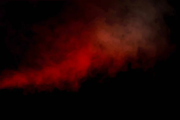 Vapor Laranja Vermelho Sobre Fundo Preto Espaço Cópia — Fotografia de Stock
