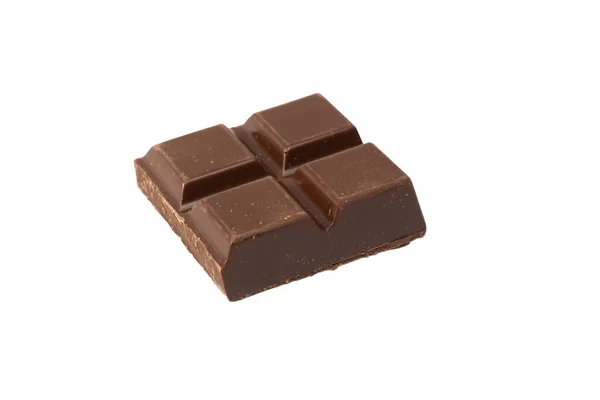Chokladkaka Som Isolerad Vit Bakgrund — Stockfoto
