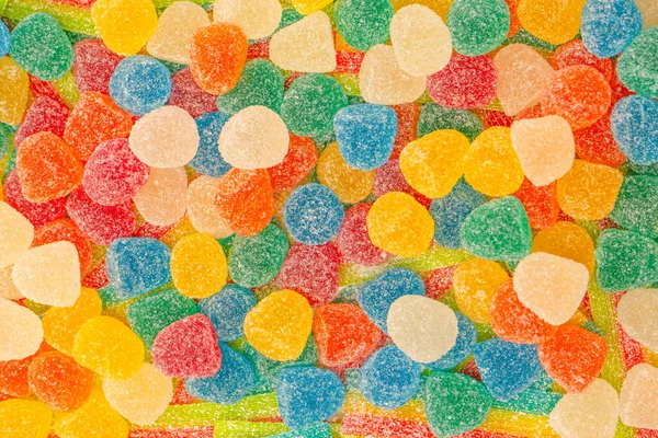 stock image Assorted gummy candies. Top view. Jelly  sweets.