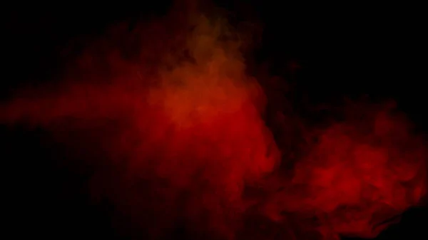 Siyah Arka Planda Turuncu Kırmızı Buhar Boşluğu Kopyala — Stok fotoğraf