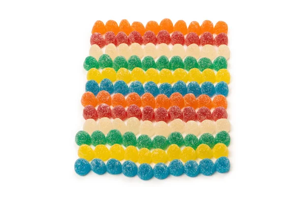 Çeşitli Renkli Sakızlı Şekerler Üst Jöle Tatlılar — Stok fotoğraf