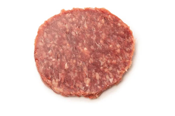 Raw Minced Beef Isolated White Background — Stock Photo, Image