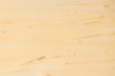 Beyaz krem şanti. Üst görünüm. 