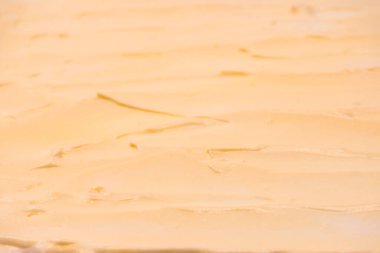 Beyaz krem şanti. Üst görünüm. 