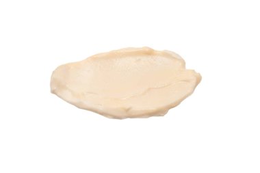 Beyaz arkaplanda izole edilmiş beyaz sos.. 