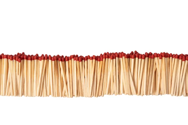 Boxes New Matchsticks Isolated Background Top View — Stock Photo, Image