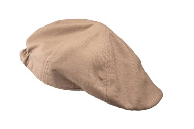 Açık kahverengi başlık beyaz arkaplanda izole edilmiş.. 