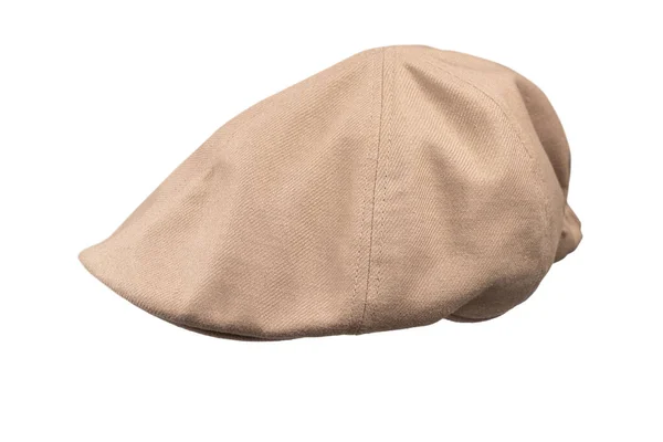 浅褐色的小便帽 白色背景隔离 — 图库照片
