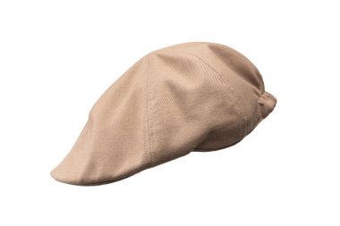 Açık kahverengi başlık beyaz arkaplanda izole edilmiş.. 