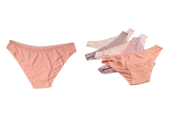 Women Cotton Panties Isolated White Background — Stok fotoğraf